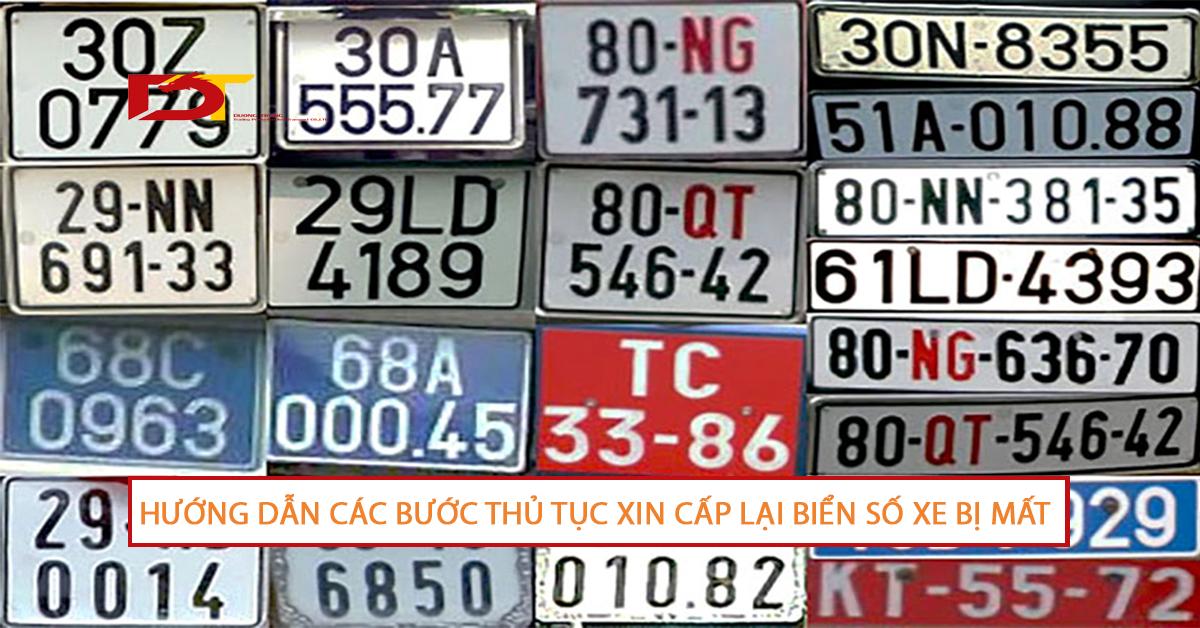Cấp Lại Bảng Số Xe